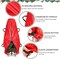 Upright Christmas Tree Storage Bag, 7.5 ft Tear Resistant PE Material Christmas Tree Bag with 4 Reinforced Handles for Xmas Holiday (Red)